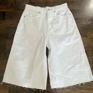 Ming White High Waisted Denim Bermuda Shorts Size 4